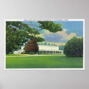 Affiches Vue de la musique Tanglewood Shed and Grounds