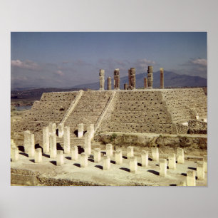 Affiches Vue de la pyramide B, précolombienne