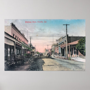 Affiches Vue de la section affaires avec chariot à cheval