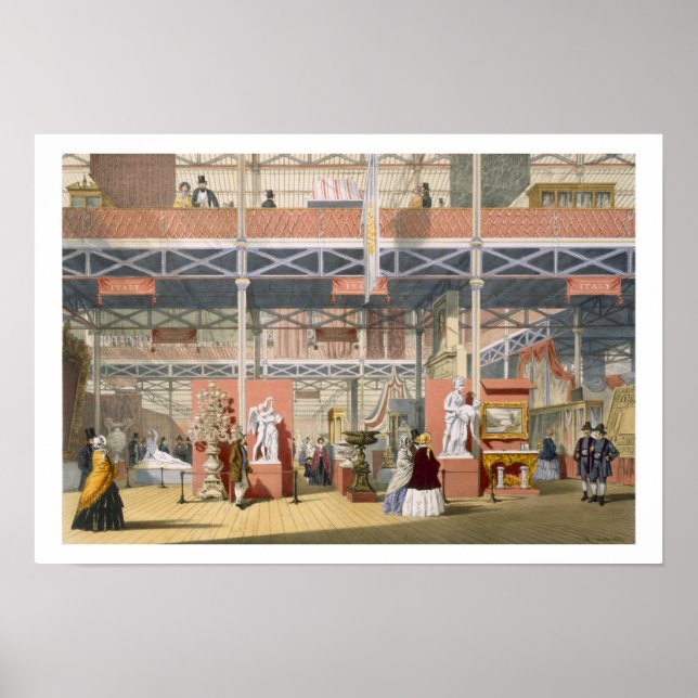 Affiches Vue de la section Italie de la Grande Exposition (Devant)