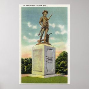 Affiches Vue de la statue minuscule d'homme