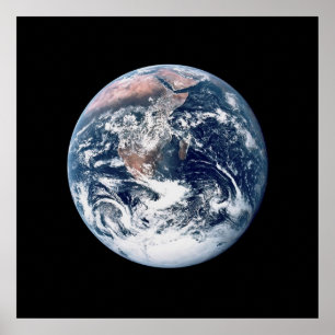 Affiches Vue de la Terre depuis Apollo 17