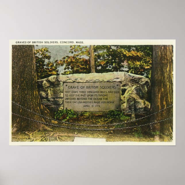 Affiches Vue de la tombe des soldats britanniques (Devant)