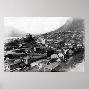 Affiches Vue de la ville de Juneau, Alaska Photographie