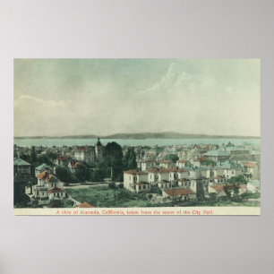 Affiches Vue de la ville depuis la tour de l'hôtel de ville
