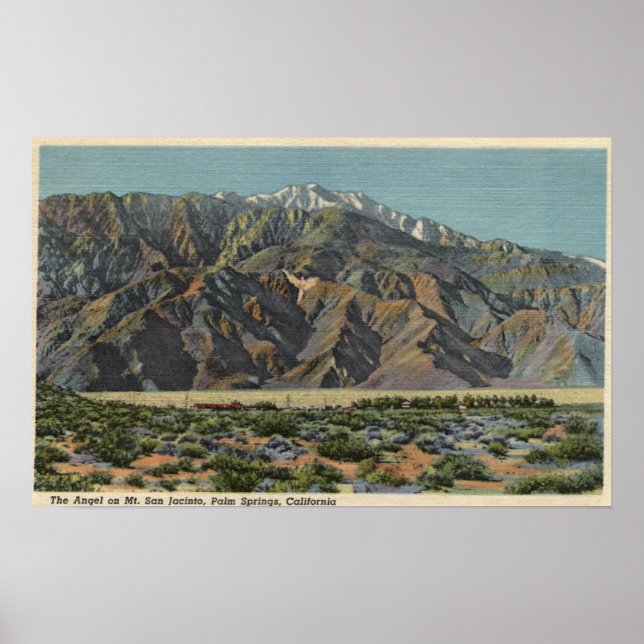 Affiches Vue de l'ange sur le mont San Jacinto (Devant)