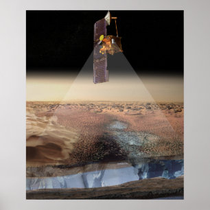 Affiches Vue de l'artiste de l'odyssée détectant la glace