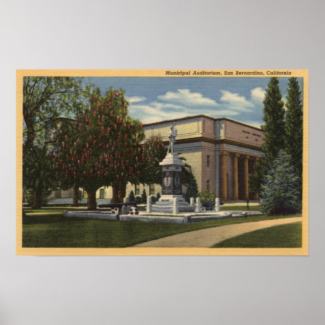Affiches Vue de l'auditorium municipal (Devant)