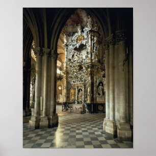 Affiches Vue de l'autel et du 'Transparente', c.1720