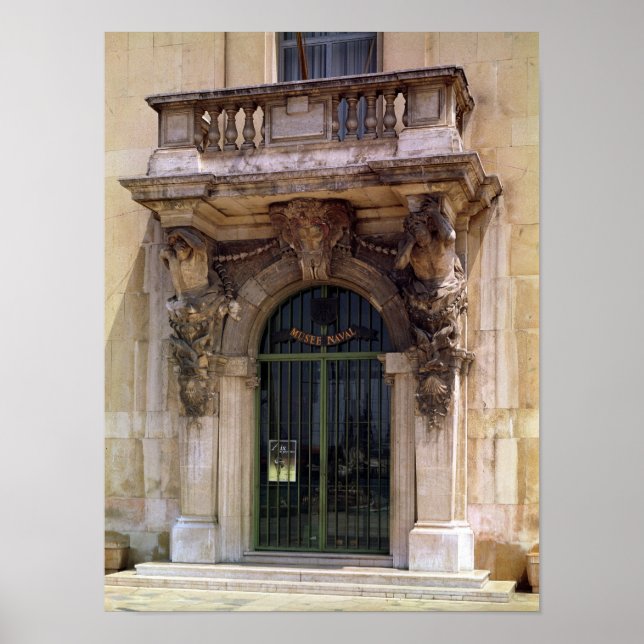 Affiches Vue de l'entrée du musée (Devant)