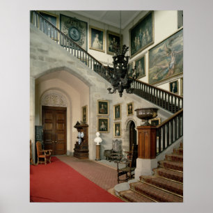 Affiches Vue de l'escalier Hall, 1812-15