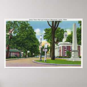 Affiches Vue de l'hôtel de ville et du monument Paterson