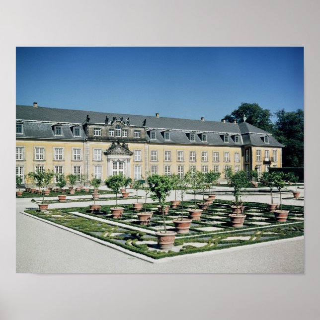 Affiches Vue de l'orangerie du Herrenhausen (Devant)
