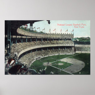 Affiches Vue de l'Upper Bleacher sur le terrain de baseball