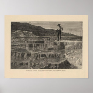 Affiches Vue de Mammoth Hot Springs