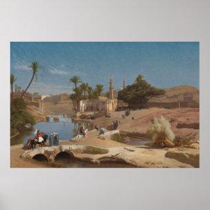 Affiches Vue de Medinet El-Fayoum par Jean-Léon Gérôme