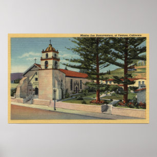 Affiches Vue de mission San Buenaventura