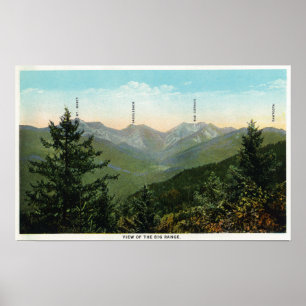 Affiches Vue de Mt. Marcy, Saddleback, dent de scie