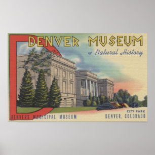 Affiches Vue de musée de Denver d'histoire naturelle