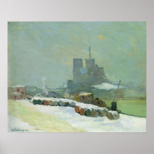 Affiches Vue de Notre Dame, 1894 (huile sur la toile)