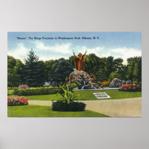Affiches Vue de parc de Washington des Rois Fountain,