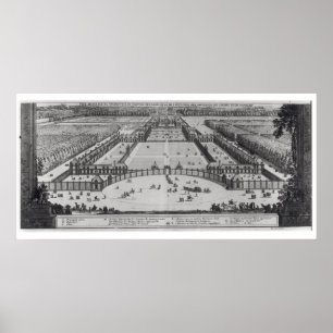 Affiches Vue de perspective générale du château