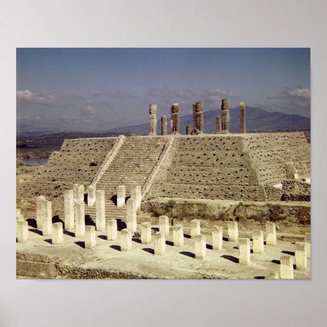 Affiches Vue de Pyramide B, précolombienne (Devant)