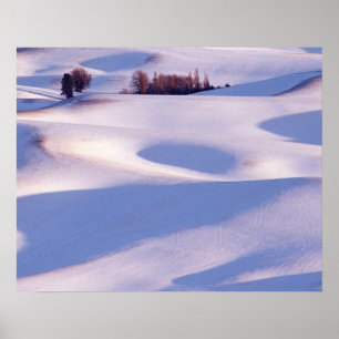 Affiches Vue de Steptoe Butte de collines ondoyantes couver