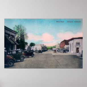 Affiches Vue de StreetLakeport principal, CA