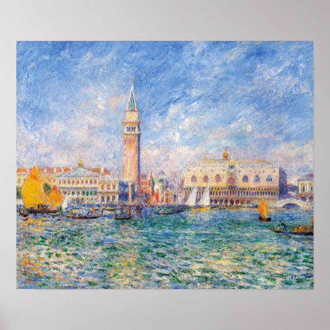 Affiches Vue de Venise par Renoir (Devant)