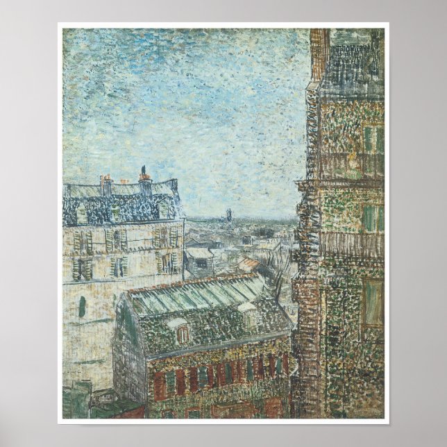 Affiches Vue de Vincent's Window, Vincent Van Gogh (Devant)