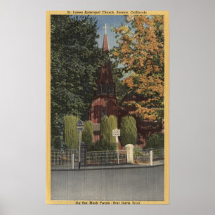 Affiches Vue d'église épiscopale de St James