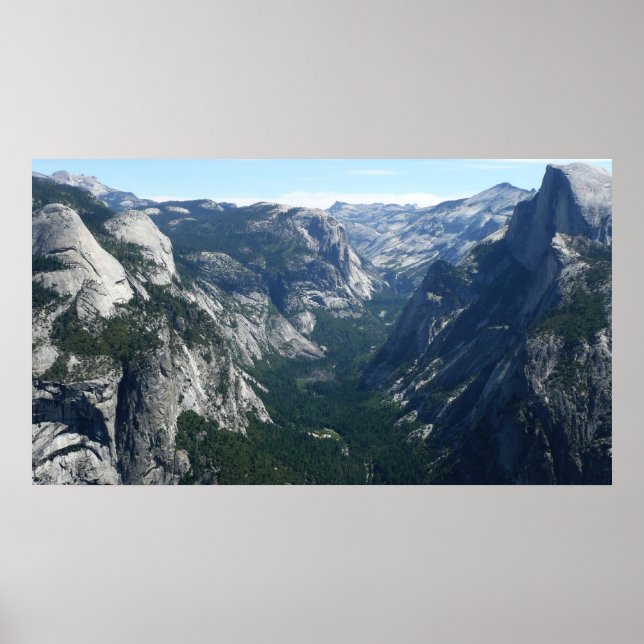 Affiches Vue depuis Glacier Point dans le parc national Yos (Devant)