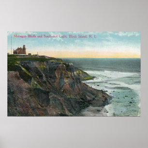 Affiches Vue des bluffs de Mohegan et du sud-est