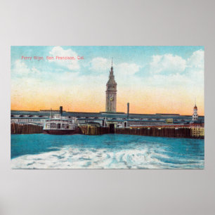 Affiches Vue des bordures de traversier et de la tour