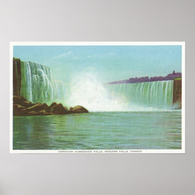 Affiches Vue des chutes du fer à cheval (Devant)