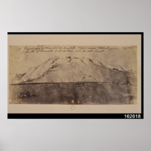 Affiches Vue des fouilles de Troy vues de l'Ouest