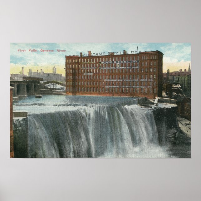 Affiches Vue des premiers chutes (Devant)