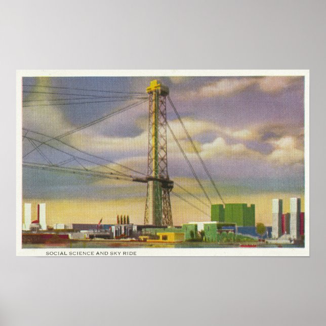 Affiches Vue des sciences sociales et du Sky Ride (Devant)