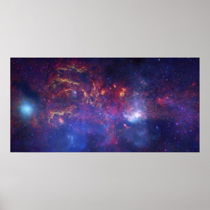 Affiches Vue du centre de la Galaxie de la Voie Lactée