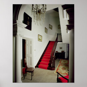 Affiches Vue du hall et de l'escalier