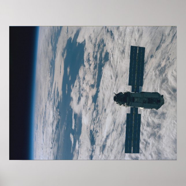 Affiches Vue du module russe Zarya (ISS) d'Endeavor (Devant)