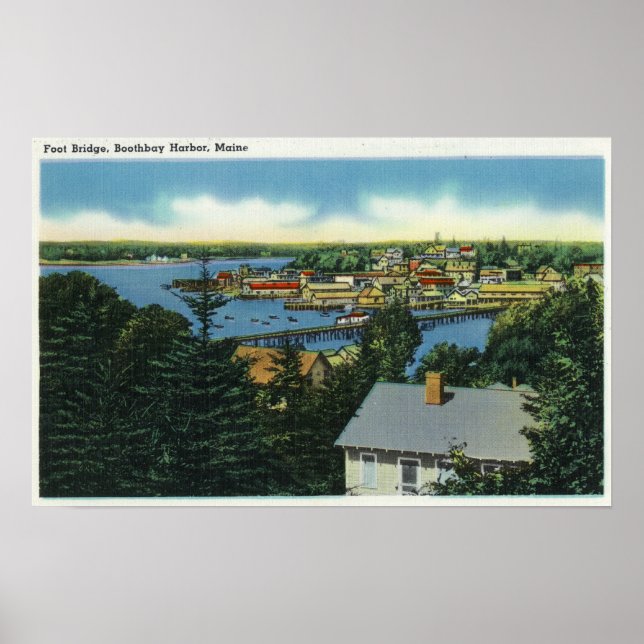 Affiches Vue du pont de pied (Devant)