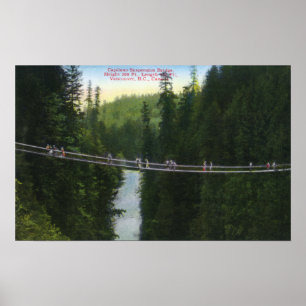 Affiches Vue du pont suspendu de Capilano