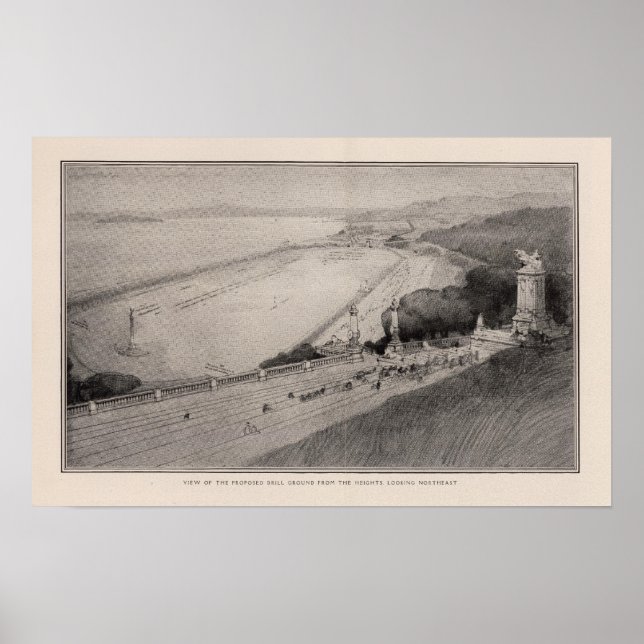 Affiches Vue du terrain de forage proposé (Devant)