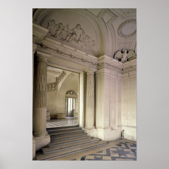Affiches Vue du vestibule central, construit 1642-51 (Devant)