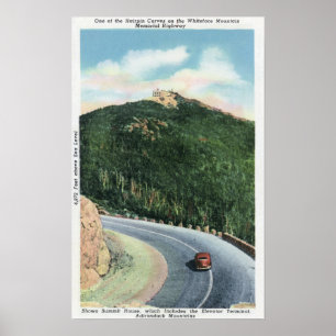 Affiches Vue d'une courbe d'épingle à cheveux sur le Hwy