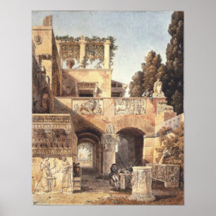 Affiches Vue d'une maison romaine 1792
