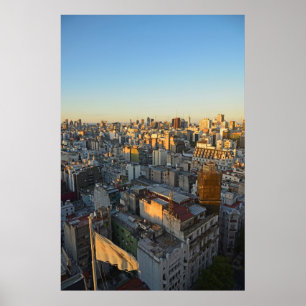 Affiches Vue élevée au-dessus de voisinage de Balvanera