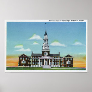 Affiches Vue extérieure de bibliothèque de Miller